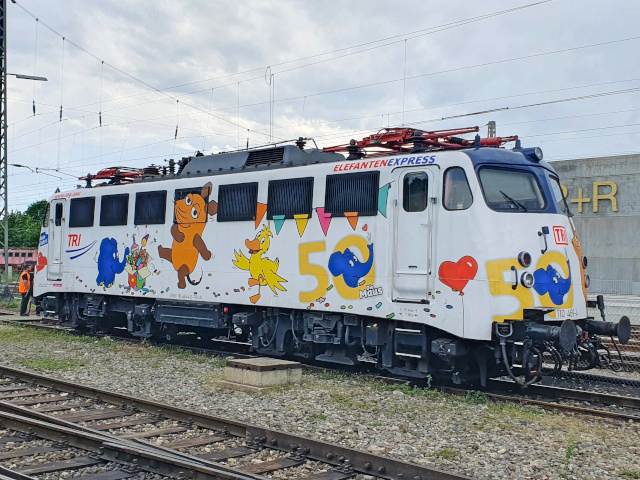 110 im Bayerischen Eisenbahnmuseum Nördlingen