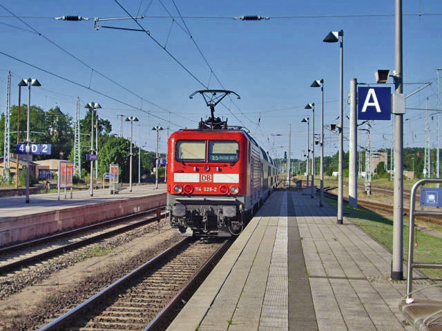 114 im Bhf Neustrelitz