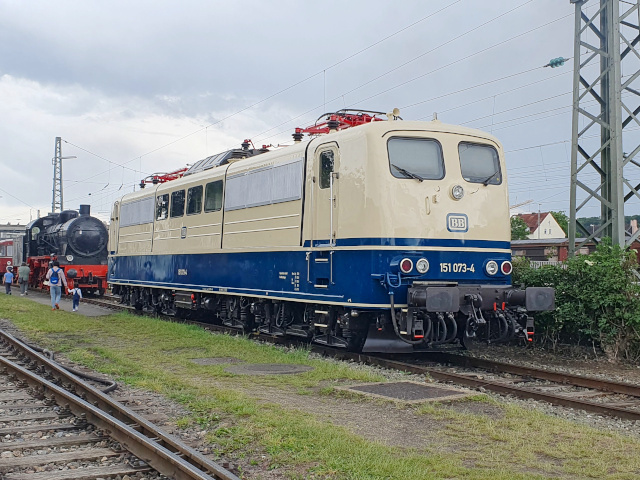 151 im Bayerischen Eisenbahnmuseum Nördlingen