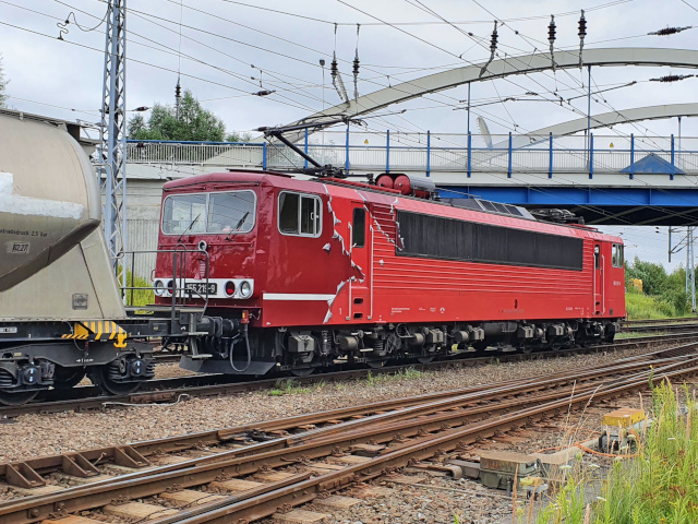 155 beim Hafen-Bhf Rostock