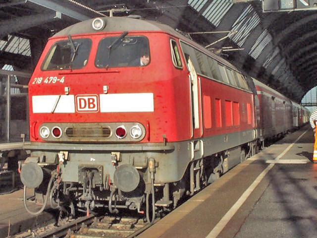 218 im Hbf Karlsruhe