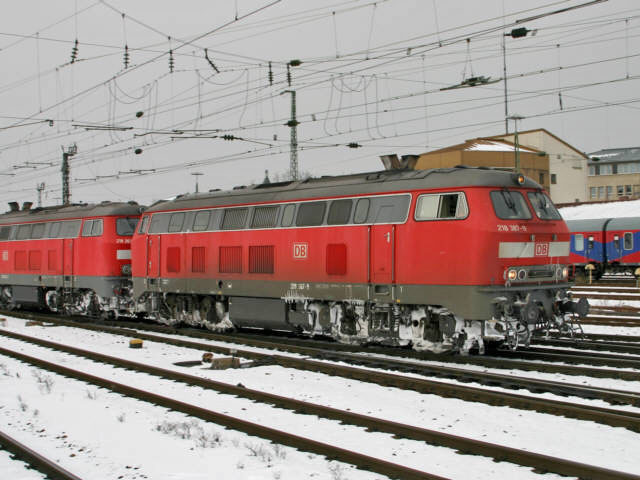 218 �im Bhf Regensburg