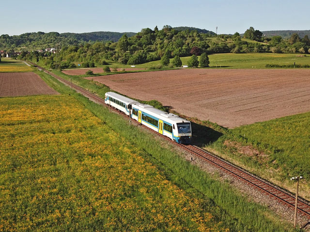 650 �bei Miedelsbach (Wieslauftalbahn)