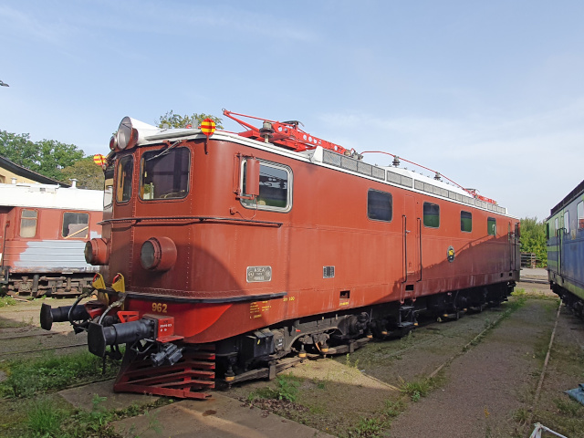 962 vor dem Ringlokschuppen Norrköping