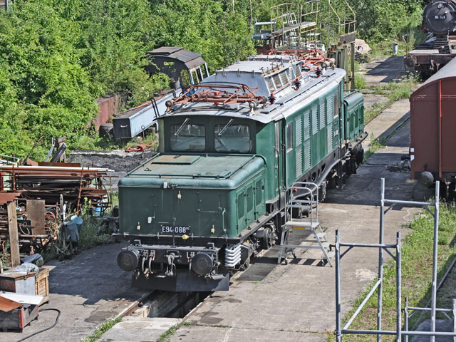 E94 im Betriebsbahnhof der GES in Kornwestheim