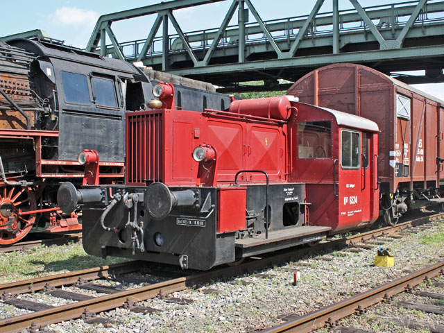 Köf im Betriebsbahnhof der GES in Kornwestheim