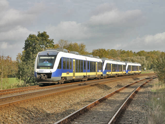 VT 618 zwischen Mariensiel und Salzengroden