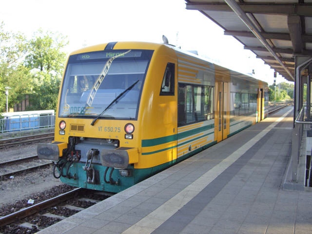 VT 650 im Bhf Neustrelitz